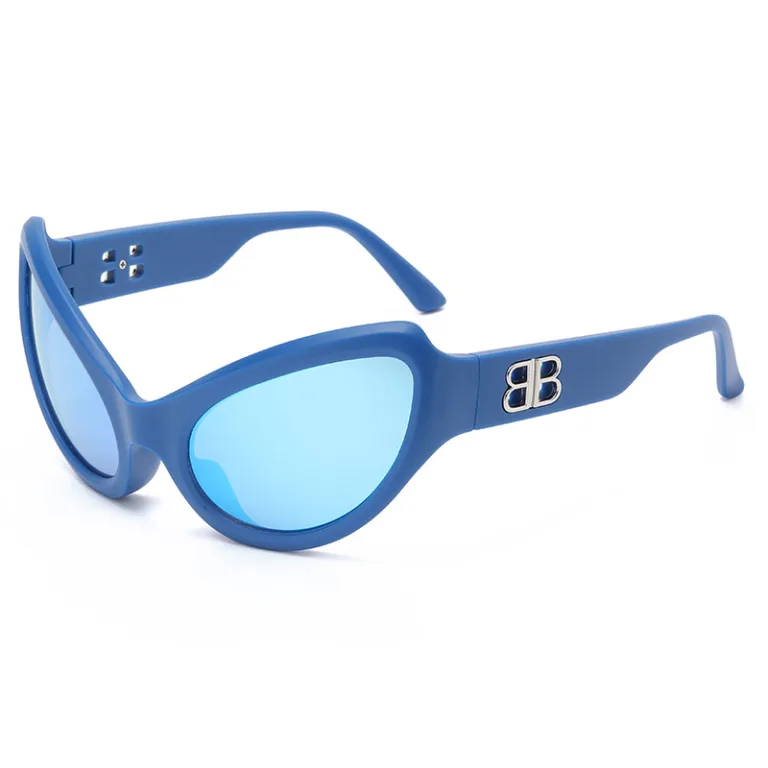 38121 Big Frame Cat Eye Frame Sunglasses 2022 New Y2K Trend Street Photography Sports Sunglasses Cross-border Wholesale - Image 2