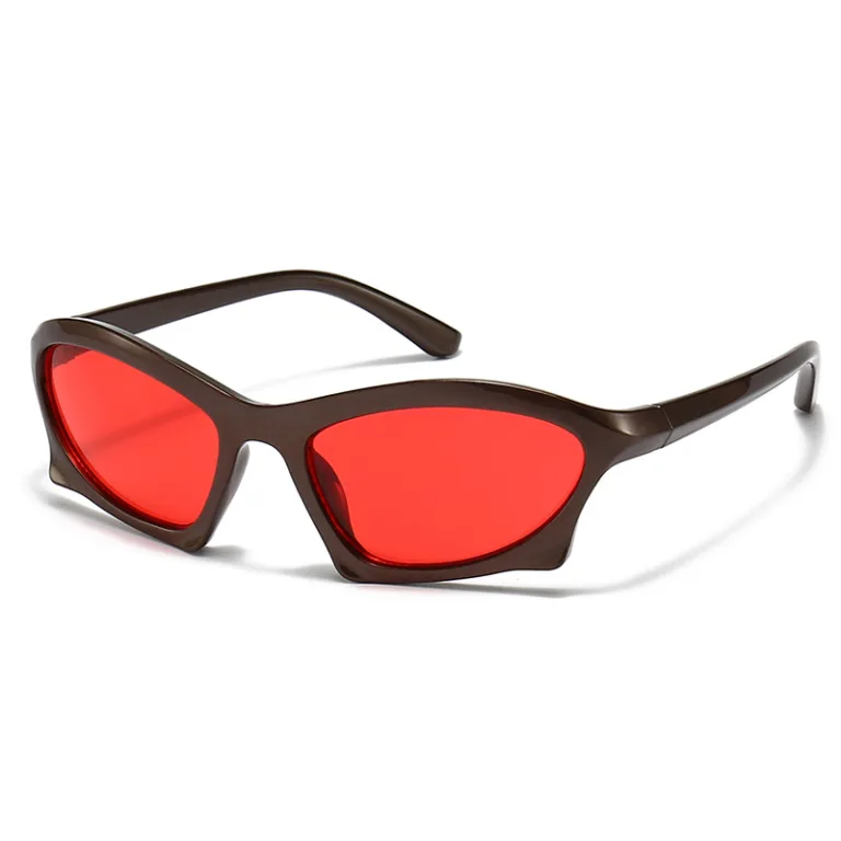 995 cross-border popular European and American concept polygonal wrapping "futuristic" sunglasses trend sunglasses - Image 6