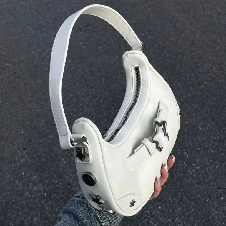 Baguette Bag Women's 2024 New Babes Armpit Bag This Year Popular PU Leather Personality Star Buckle Single Shoulder bag
