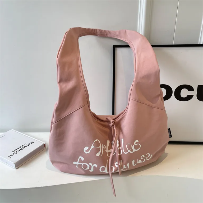 Niche letter print canvas bag bag women's autumn and winter 2024 new trendy large capacity versatile casual shoulder tote bag - Image 3