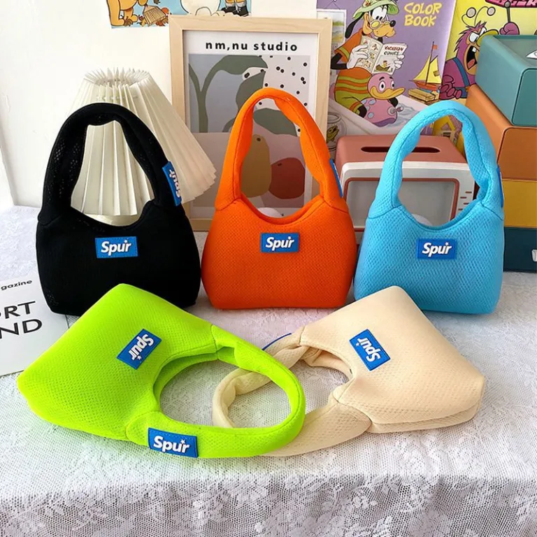 New Kids Bag Candy Color Girl Armpit Bag Quick Dry Fabric Sporty Style Baby Handbag Ins Shoulder Bag