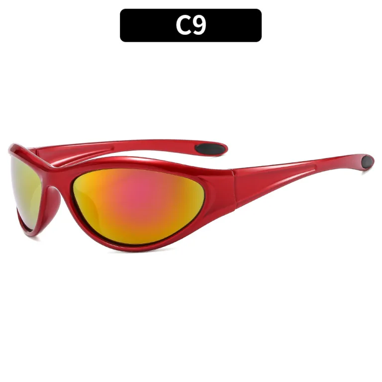 European and American new Y2K hot girls futuristic sunglasses cycling sports millennial sunglasses Internet celebrity with the same sunglasses - Image 7