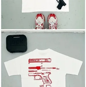 Men's T-Shirt Y2K Shirt Men's Harajuku Hip Hop In Us Trust Graphic Print Crew Neck Cotton T-Shirt - Image 14