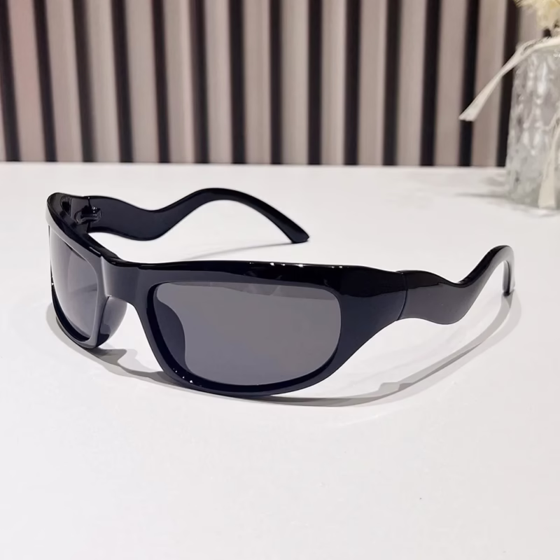 2024 Factory Direct Sales New Y2K Future Style Cross-border European and American Sunglasses Outdoor Cycling Sports Sunglasses Driving - Image 5