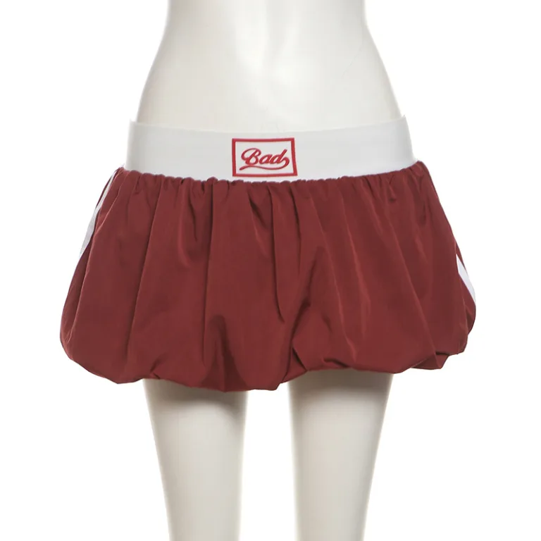 2024 European and American r style cross-border summer new women's solid colour slim street fashion low-waist casual sports skirt - Image 4