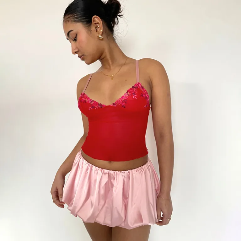 M24SK219 European and American women's clothing 2024 summer new solid colour low-waist pleated casual versatile short skirt cross-border wholesale - Image 10