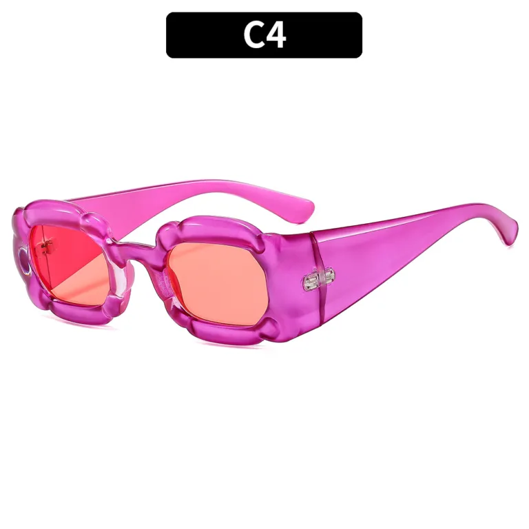 Cross-border personality modern petal sunglasses irregular cute candy color sunglasses ins fashion sunglasses - Image 6