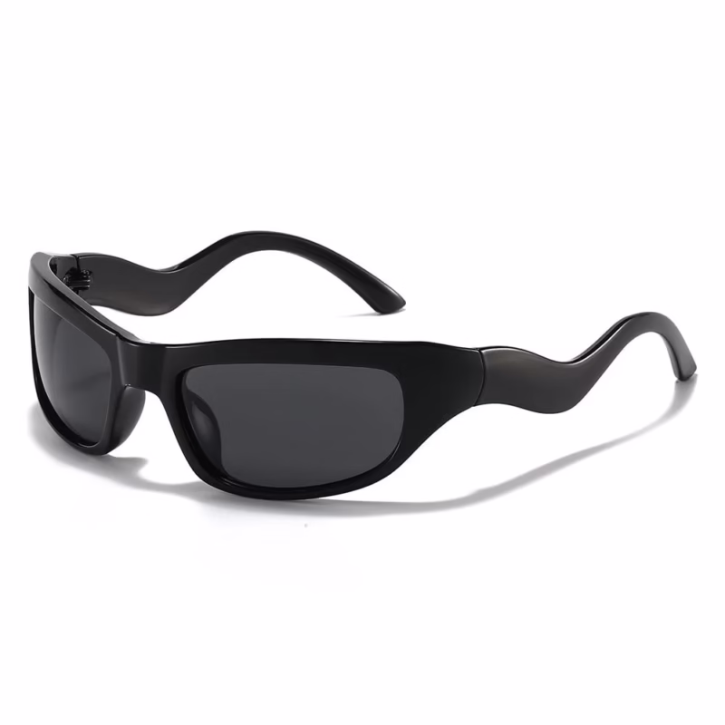 2024 Factory Direct Sales New Y2K Future Style Cross-border European and American Sunglasses Outdoor Cycling Sports Sunglasses Driving