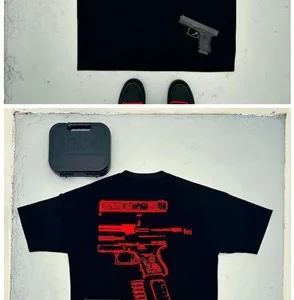 Men's T-Shirt Y2K Shirt Men's Harajuku Hip Hop In Us Trust Graphic Print Crew Neck Cotton T-Shirt - Image 19