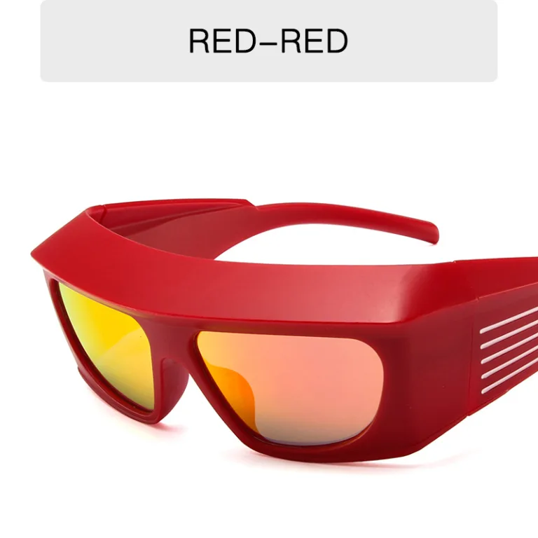 Cross-border y2k oversized frame sunglasses, exaggerated rectangular, thick-framed sunglasses, women's trend, ins, cool concave shape glasses, men - Image 7