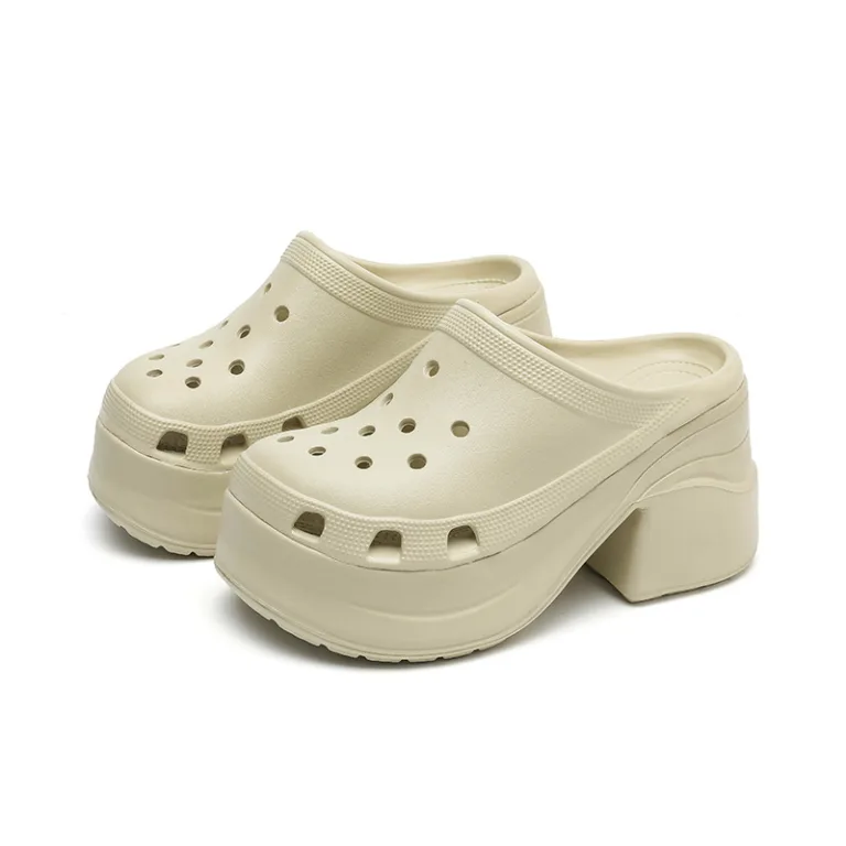 Foreign trade cross-border hot style spot mermaid hole shoes women's height-increasing beach cool slippers summer outerwear - Image 2