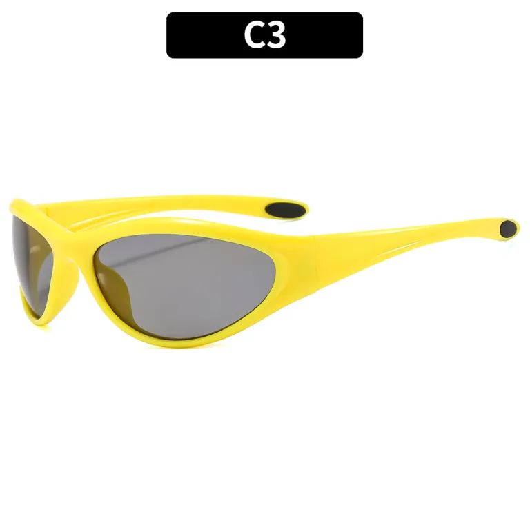 European and American new Y2K hot girls futuristic sunglasses cycling sports millennial sunglasses Internet celebrity with the same sunglasses - Image 4