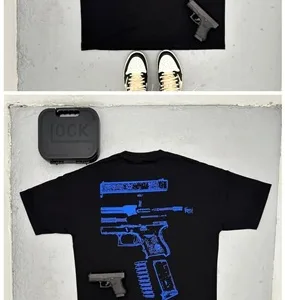 Men's T-Shirt Y2K Shirt Men's Harajuku Hip Hop In Us Trust Graphic Print Crew Neck Cotton T-Shirt - Image 3
