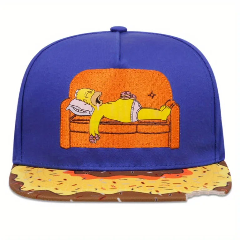 Cross-border e-commerce men's and women's flat-brimmed hat street embroidery pattern hip-hop hat sunshade baseball cap - Image 3