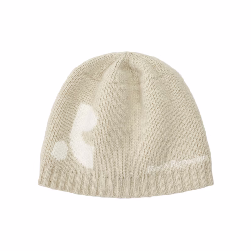 Restandrecreation Korean niche knitted hat female LOGO letter hat dome versatile student couple - Image 8