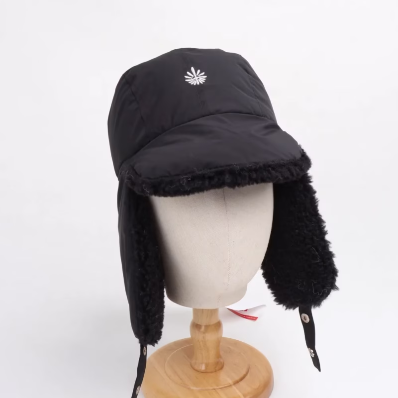 Autumn and winter plush thickened thunder hat men's outdoor warm windproof cycling hat lamb velvet earmuff pilot hat trend - Image 2