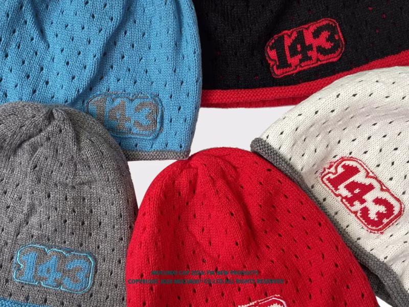 South Korean ins blogger's same knitted pullover hat men's and women's niche street double-layer warm earmuff woolen hat cold hat