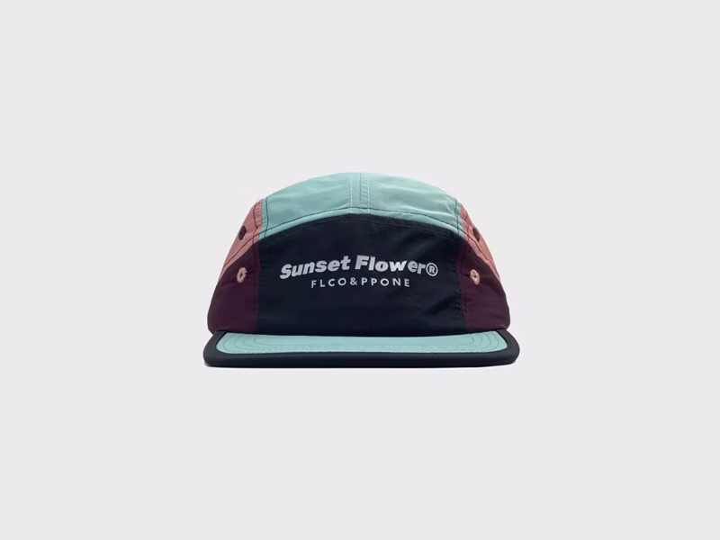 Light, thin, quick-drying outdoor flat-brimed hat, Japanese niche color-matched five-piece hat, street letter sunshade duck tongue hat for men and women - Image 5