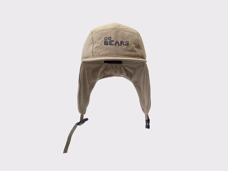 Korean flight hat, five-letter flat-brim hat, outer protective cotton, warm earmuffs, autumn and winter windproof and cold-proof thunder hat - Image 3