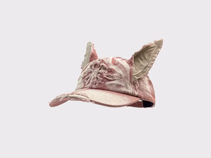Street hipster personality dog ears can be fixed baseball cap men's and women's retro hip-hop washed hole duck tongue hat fashion