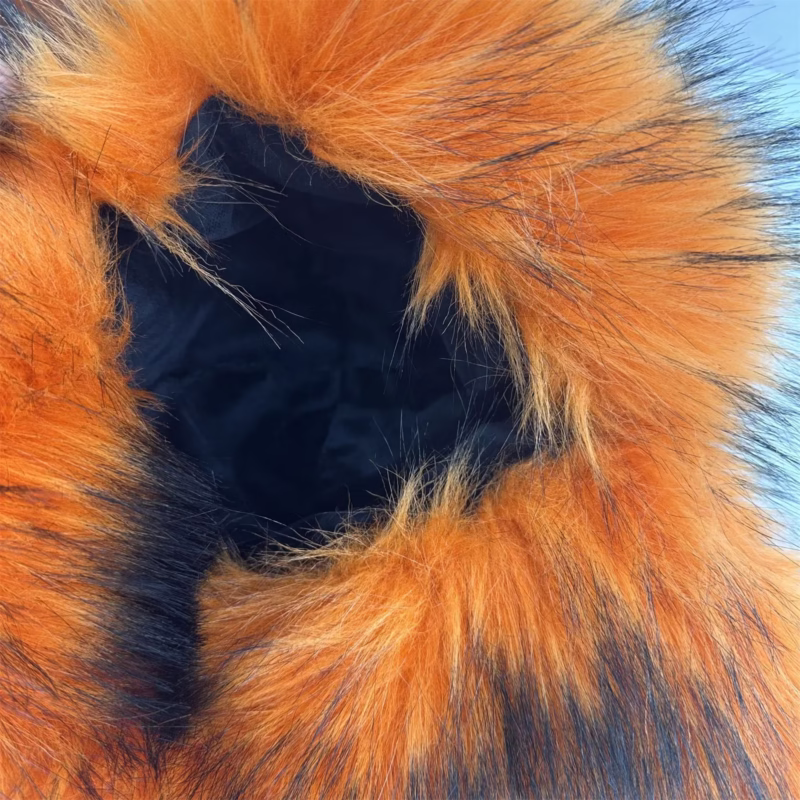 Foreign trade large brim new winter imitation rackoo hair Lei Feng hat thickened straw hat outdoor warm earmuff adult - Image 13