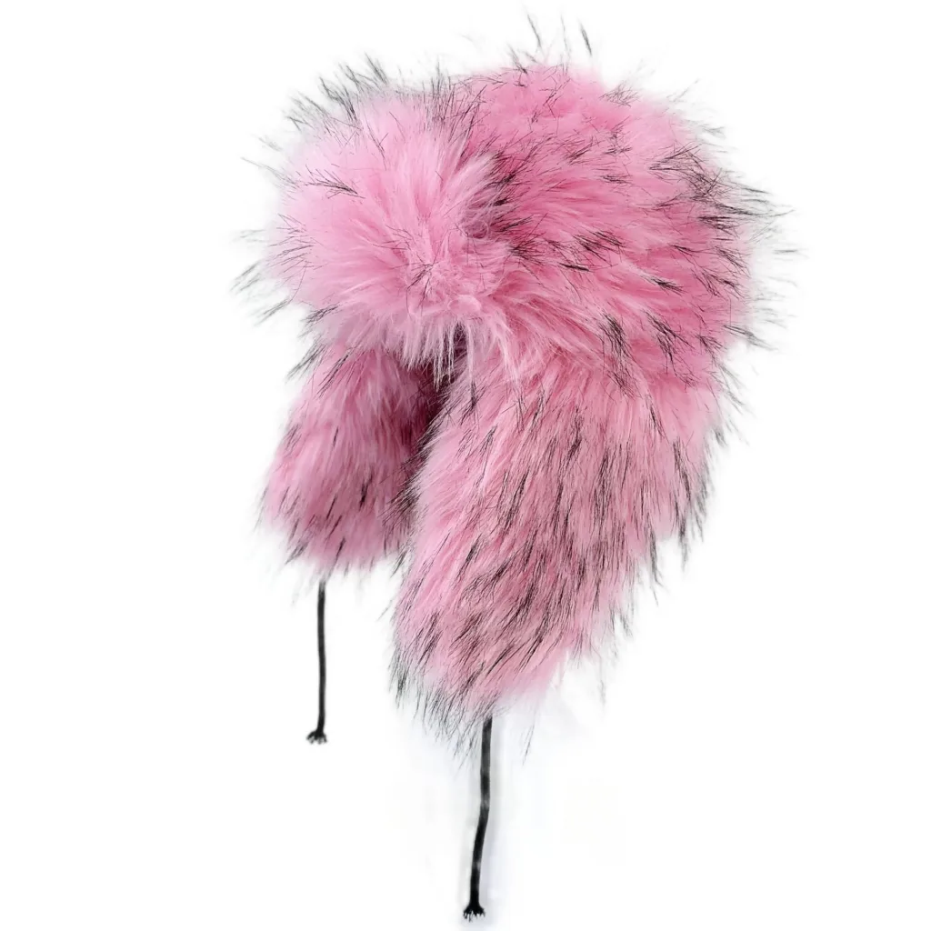 Foreign trade large brim new winter imitation rackoo hair Lei Feng hat thickened straw hat outdoor warm earmuff adult - Image 9