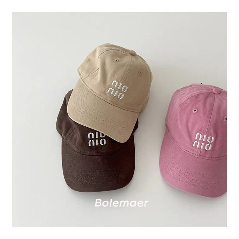 24 new children's cap colorful drawstring contrasting letter soft top baseball cap boys and girls concave sunshade hat - Image 4