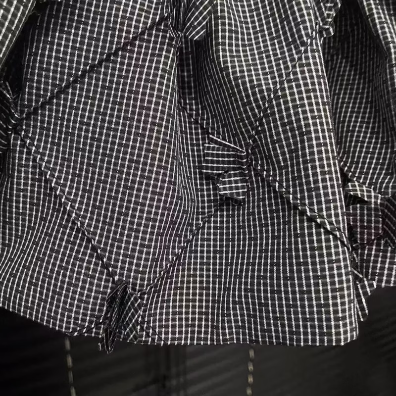 Gray retro playful fashionable exquisite plaid personality versatile slimming short skirt women 2025 spring new - Image 3