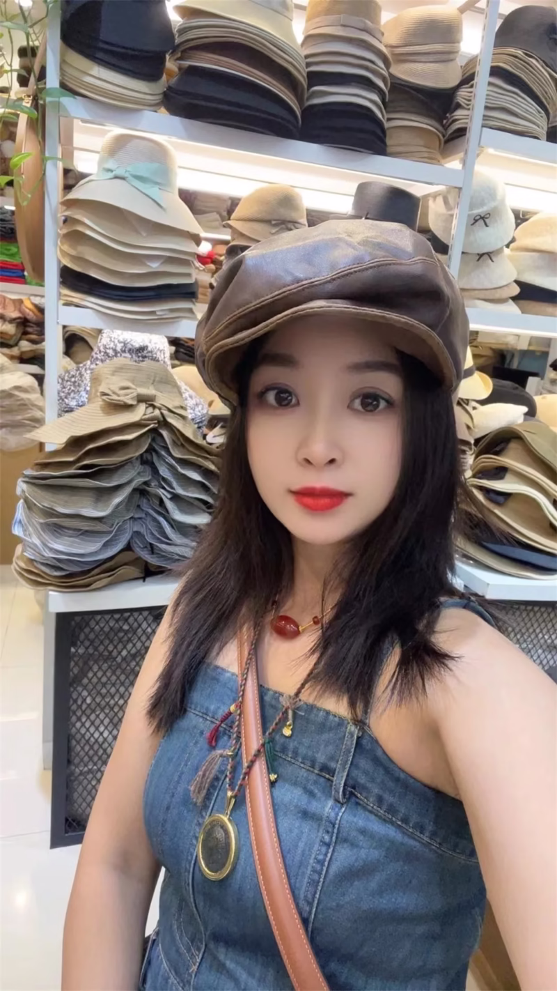 Niche design irregular pleated PU piberet hat women's autumn and winter Korean version retro newspaper hat duck tongue octagonal hat - Image 9