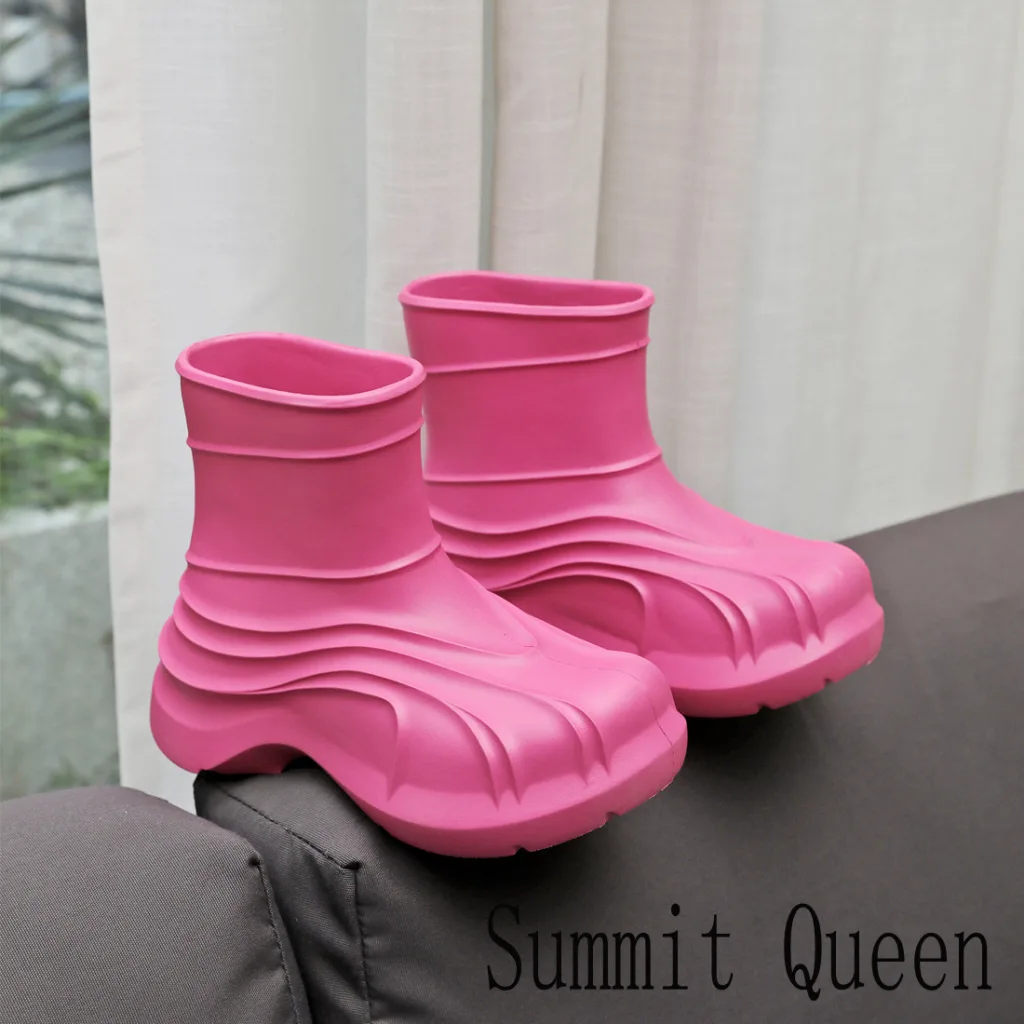 Summit Queen source manufacturer wholesale snow boots four seasons popular big brand flat replacement solid color waterproof rain shoes - Image 3