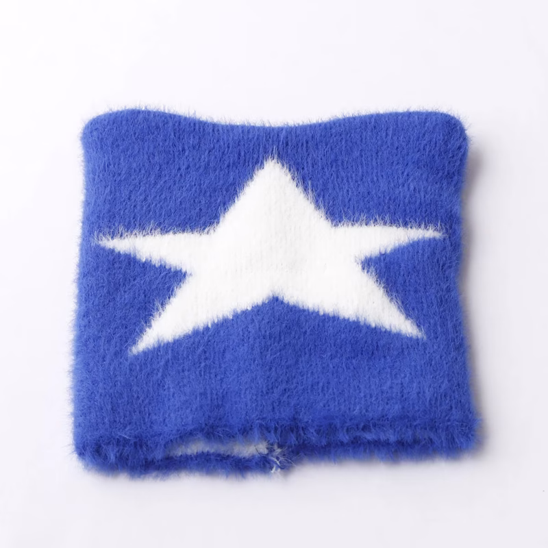ins niche devil cat ear star knitted hat women show face small autumn and winter new street hot girl Y2K bag head hat trend - Image 6