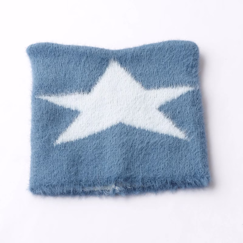 ins niche devil cat ear star knitted hat women show face small autumn and winter new street hot girl Y2K bag head hat trend - Image 7