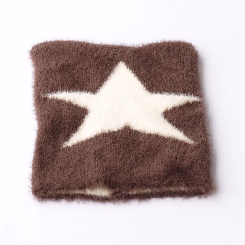 ins niche devil cat ear star knitted hat women show face small autumn and winter new street hot girl Y2K bag head hat trend - Image 9