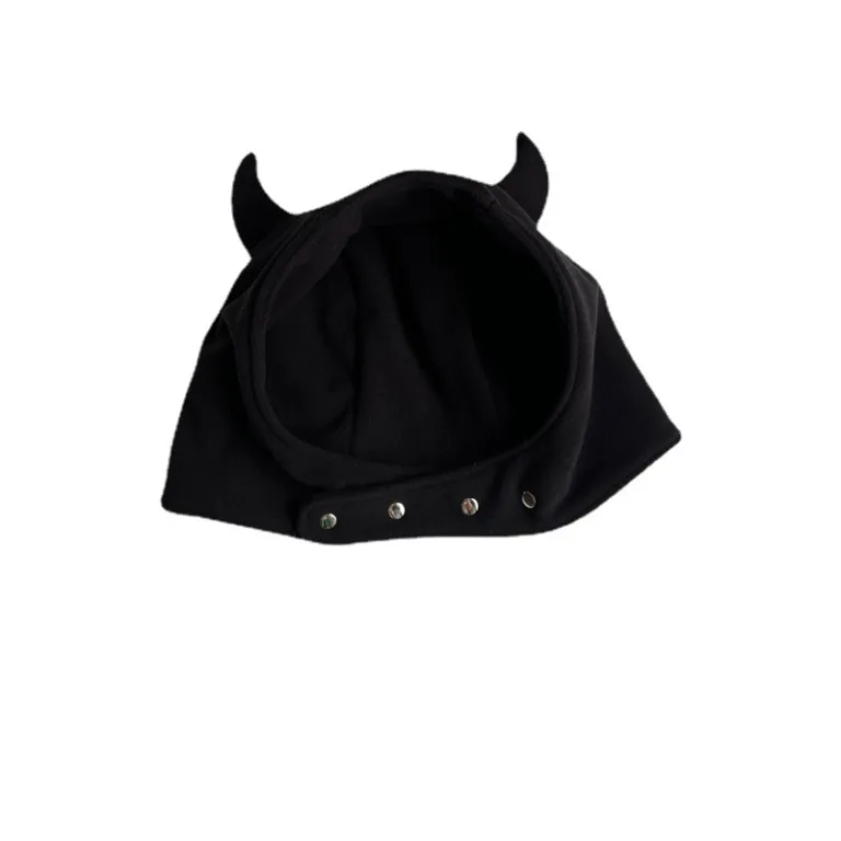 Japanese dark wind little devil ear Lei Feng hat women's autumn and winter warm plush ear protection bag hat men - Image 3