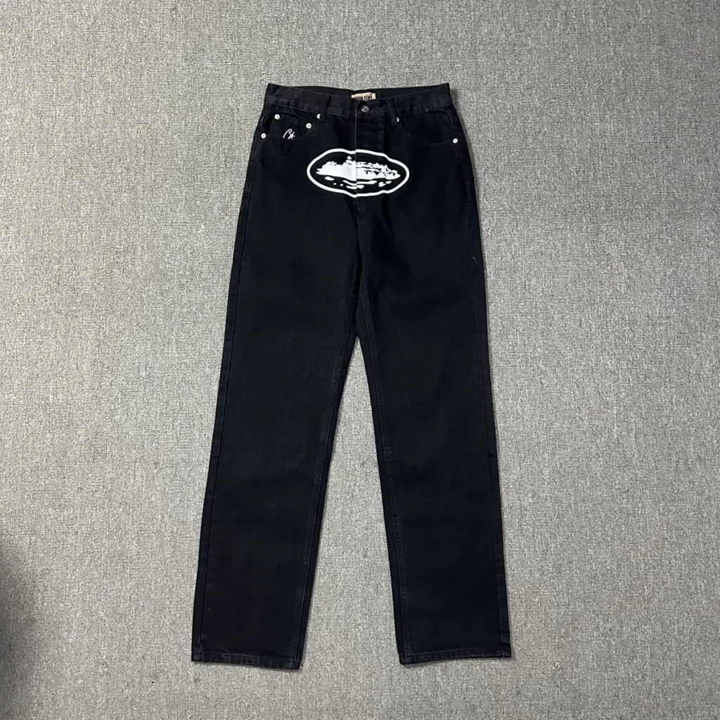 Cortez Alcatraz jeans new star embroidery American high street retro old casual five-point pants trend - Image 9