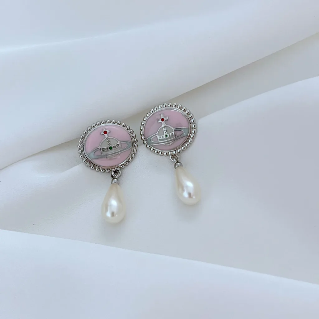 22 internet celebrity new fashion queen mother pearl drop earrings - Image 4