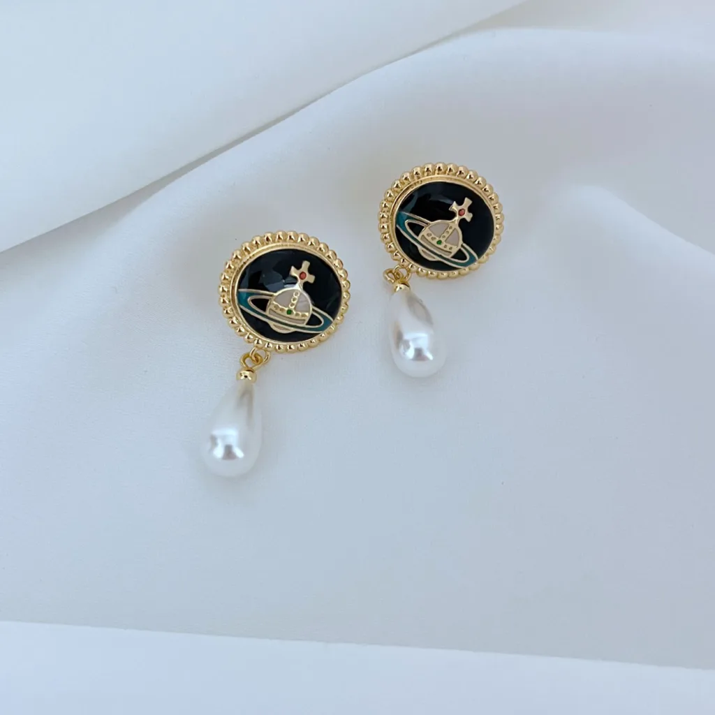 22 internet celebrity new fashion queen mother pearl drop earrings - Image 5