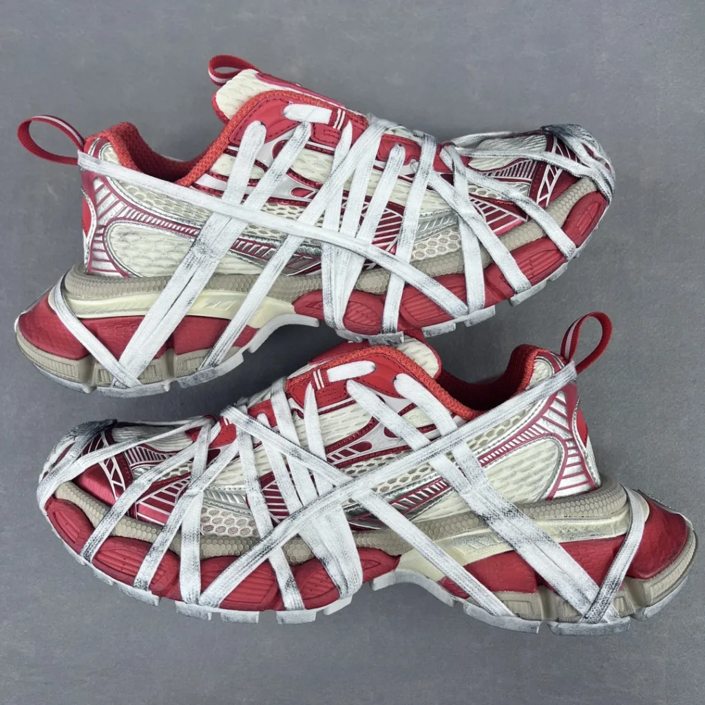 New Paris 3XL Spider-Man Mesh Breathable Walkway Retro Height Increasing Old Dirty Shoes Dad Shoes Couple - Image 12