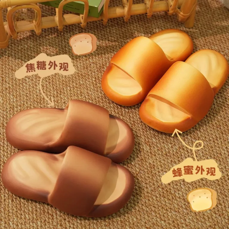 Chikoku baguette slippers women's summer 2024 new ins fun soft sole stepping on shit couple cool slippers - Image 3
