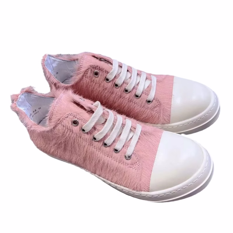 RO spring and summer casual low-top height-increasing horse hair series fashion brand flat heel solid colour original factory spot couple board shoes - Image 5