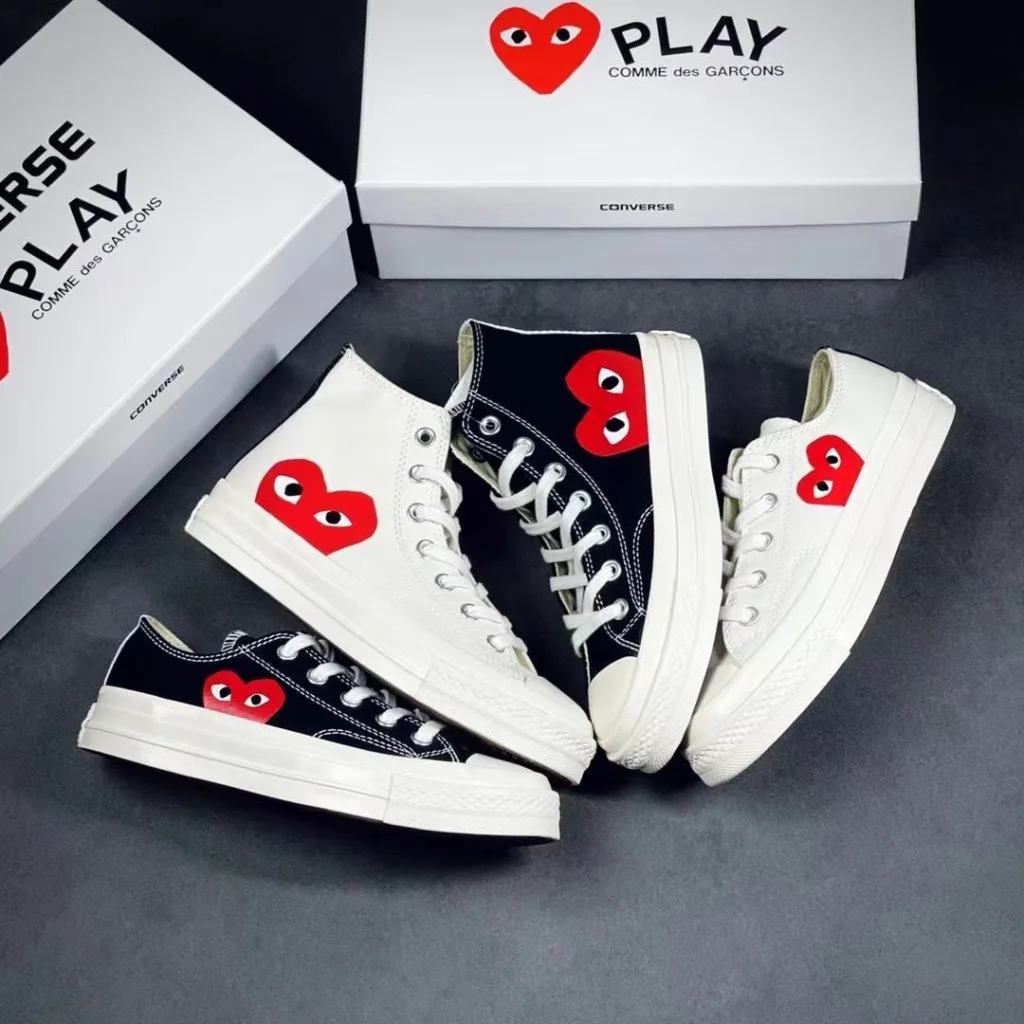 Putian Chunyuan Chuanjiu co-branded high-top 1970S canvas shoes women's love PLAY couple board shoes casual shoes men's shoes - Image 9