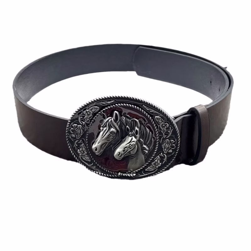 Black Men's Belt Punk Personality Belt Korean Version Punk Dominant Skull Poker Fashion Casual Rock Trend - Image 7