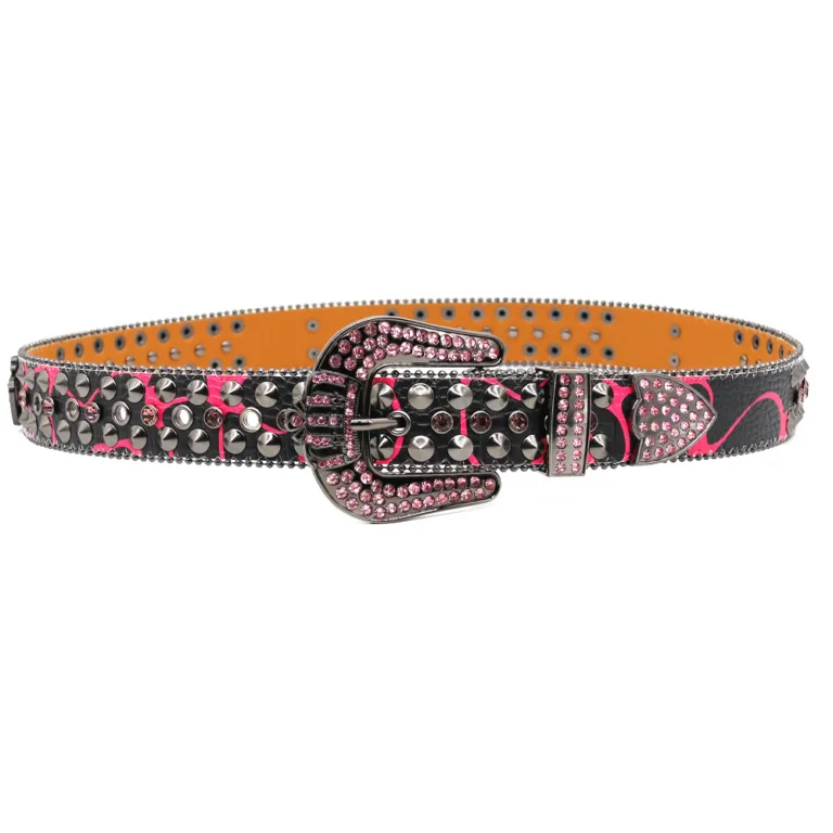 Zhenhao belt men's and women's retro alloy pin buckle new printed leather belt hip-hop style trend personality - Image 6