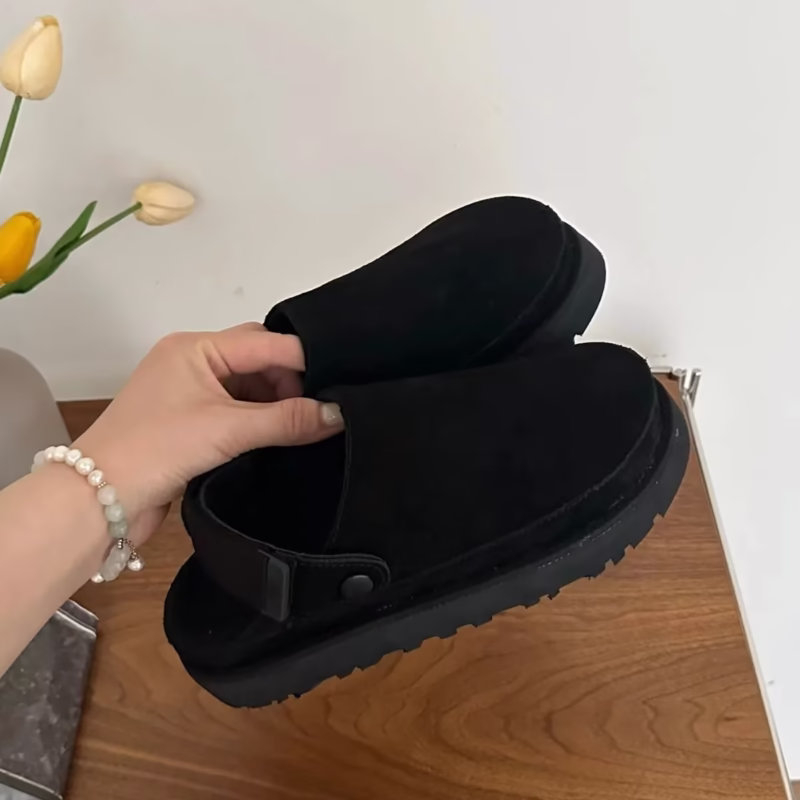 U's new summer women's half-wrap-head slippers Venus cro thick-soled Boken shoes women's shoes casual sandals - Image 8