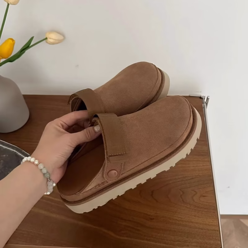 U's new summer women's half-wrap-head slippers Venus cro thick-soled Boken shoes women's shoes casual sandals - Image 7