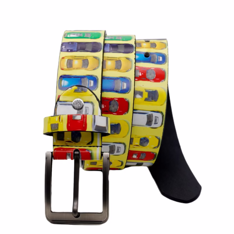 Cross-border belt women's fashion punk personality trend decoration printed belt men's alloy pin buckle high-end belt men - Image 4