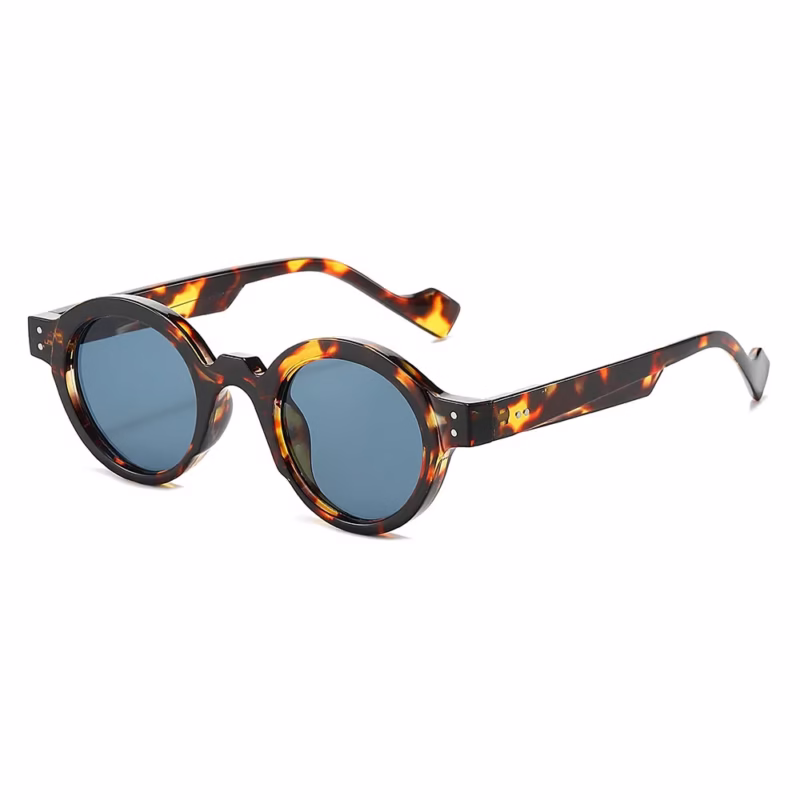 2023 Cross-border European and American Personality American Round Frame Sunglasses Men's and Women's Steampunk Small Frame Versatile Glasses - Image 6