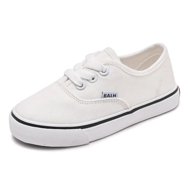 Children's canvas shoes 2025 spring small, medium and large boys and girls sports board shoes Korean version of baby parent-child shoes small white shoes tide - Image 3