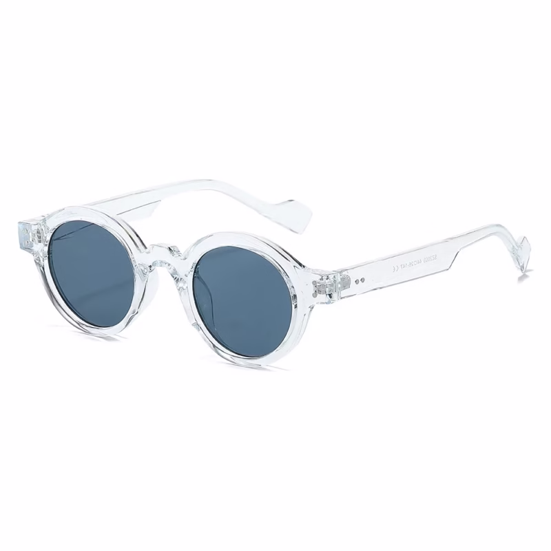 2023 Cross-border European and American Personality American Round Frame Sunglasses Men's and Women's Steampunk Small Frame Versatile Glasses - Image 7