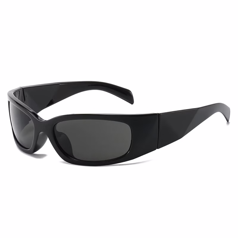 Trendy futuristic sports sunglasses European and American Y2K wind goggles, fashion sunglasses, men's and women's trendy party glasses - Image 2